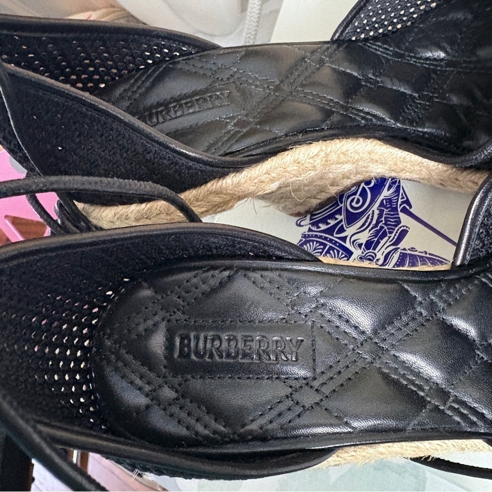 Burberry Mesh Plunge Espadrilles size womens 37 - Picture 8 of 16